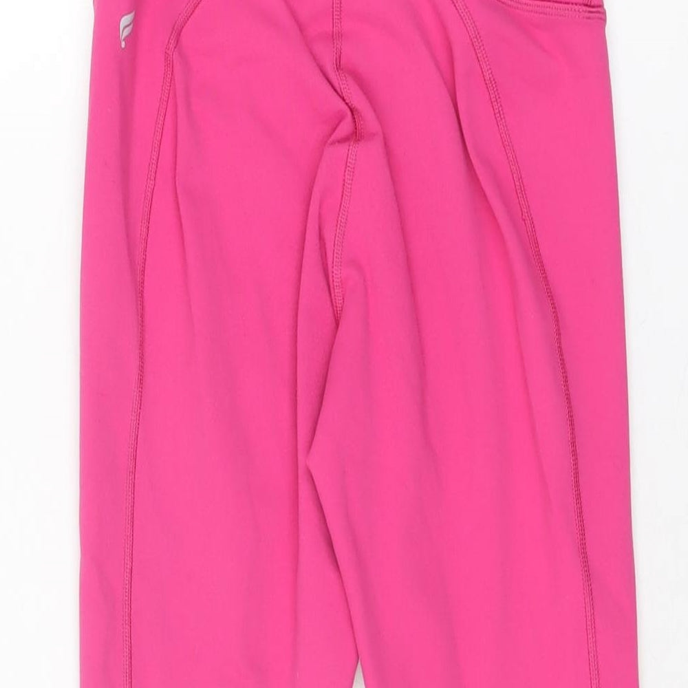 Fabletics Womens Pink Polyester Pedal Pusher Leggings Size XS L23 in Regular Pullover