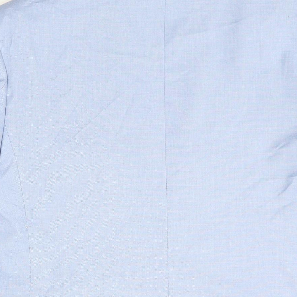 Marks & Spencer Mens Blue Polyester Jacket Suit Jacket Size 34 Regular