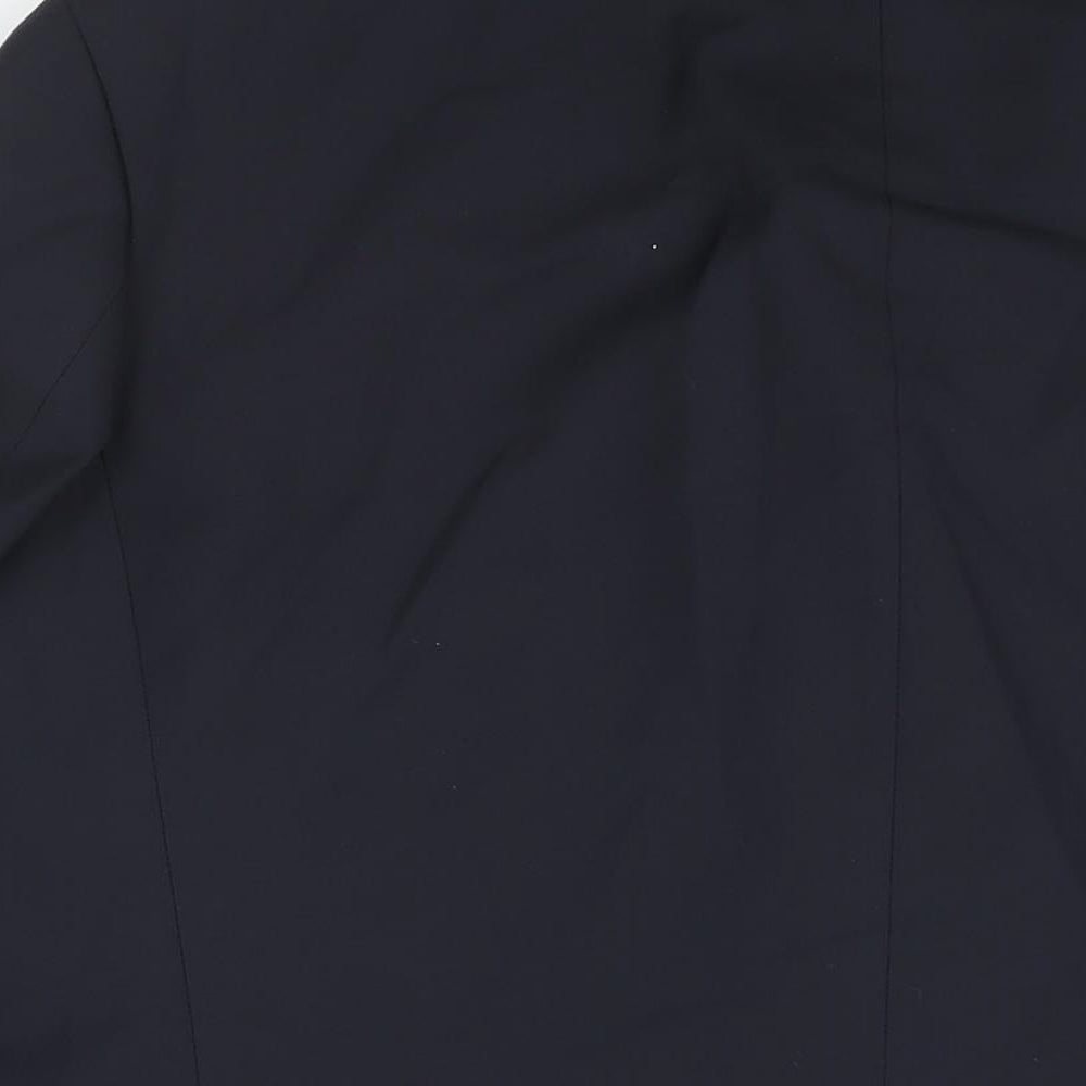 Lino Vierra Mens Blue Polyester Jacket Suit Jacket Size 44 Regular