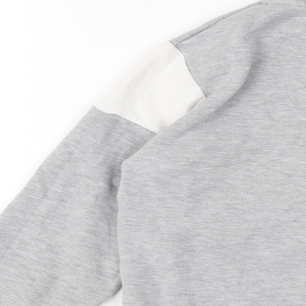 River Island Boys Grey Cotton Pullover Sweatshirt Size 13-14 Years Pullover