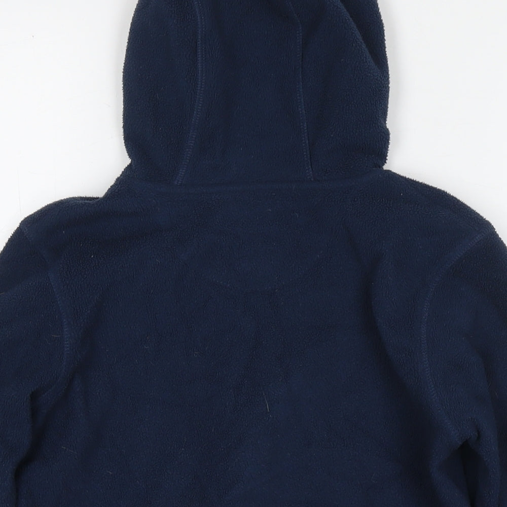 Brand and care label for Levi's boys’ blue jacket, size 10, years zip