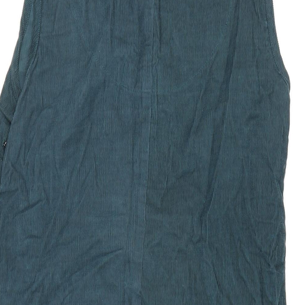 Nomads Womens Green Cotton A-Line Size 8 Scoop Neck