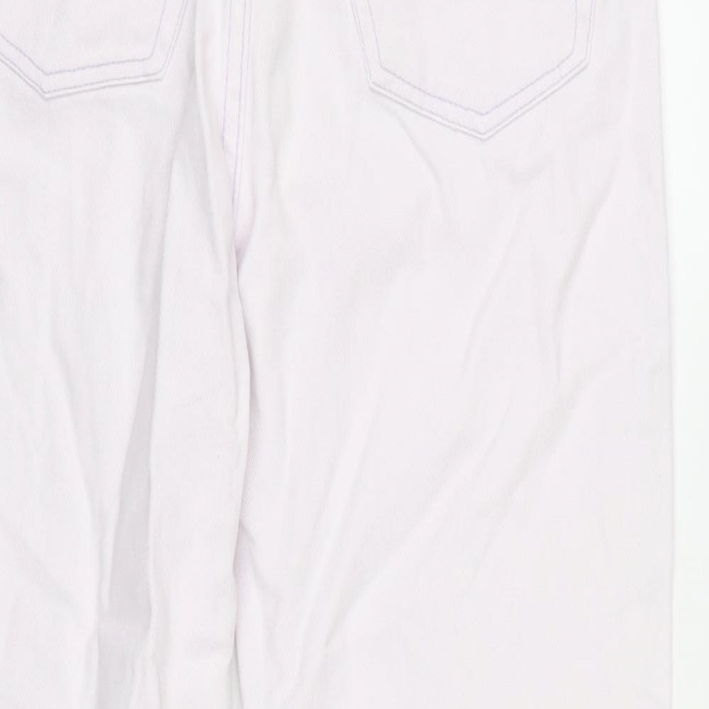 Mackays Pink Cotton Straight Jeans Size 12 L27 in Regular Zip
