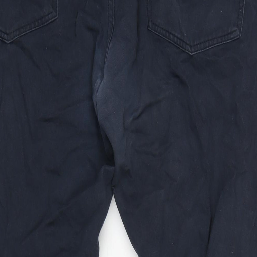 Canda Mens Blue Cotton Blend Straight Jeans Size 42 in L28 in Regular Zip