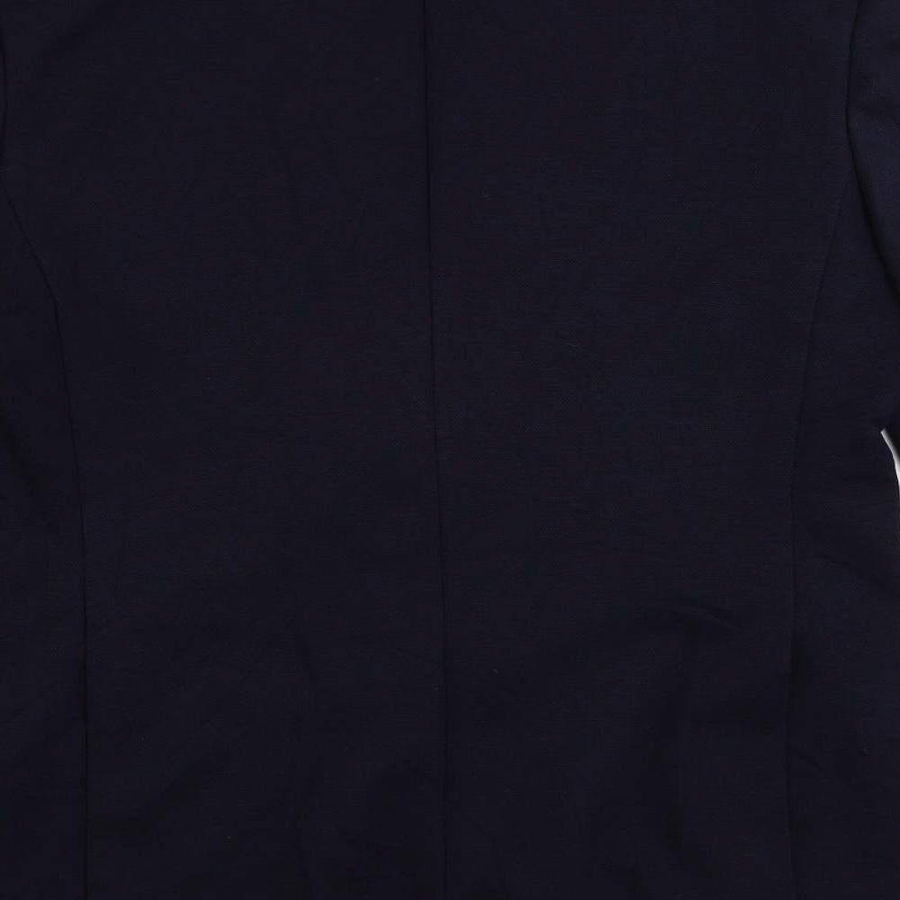 Marks & Spencer Mens Blue Polyamide Jacket Suit Jacket Size 42 Regular