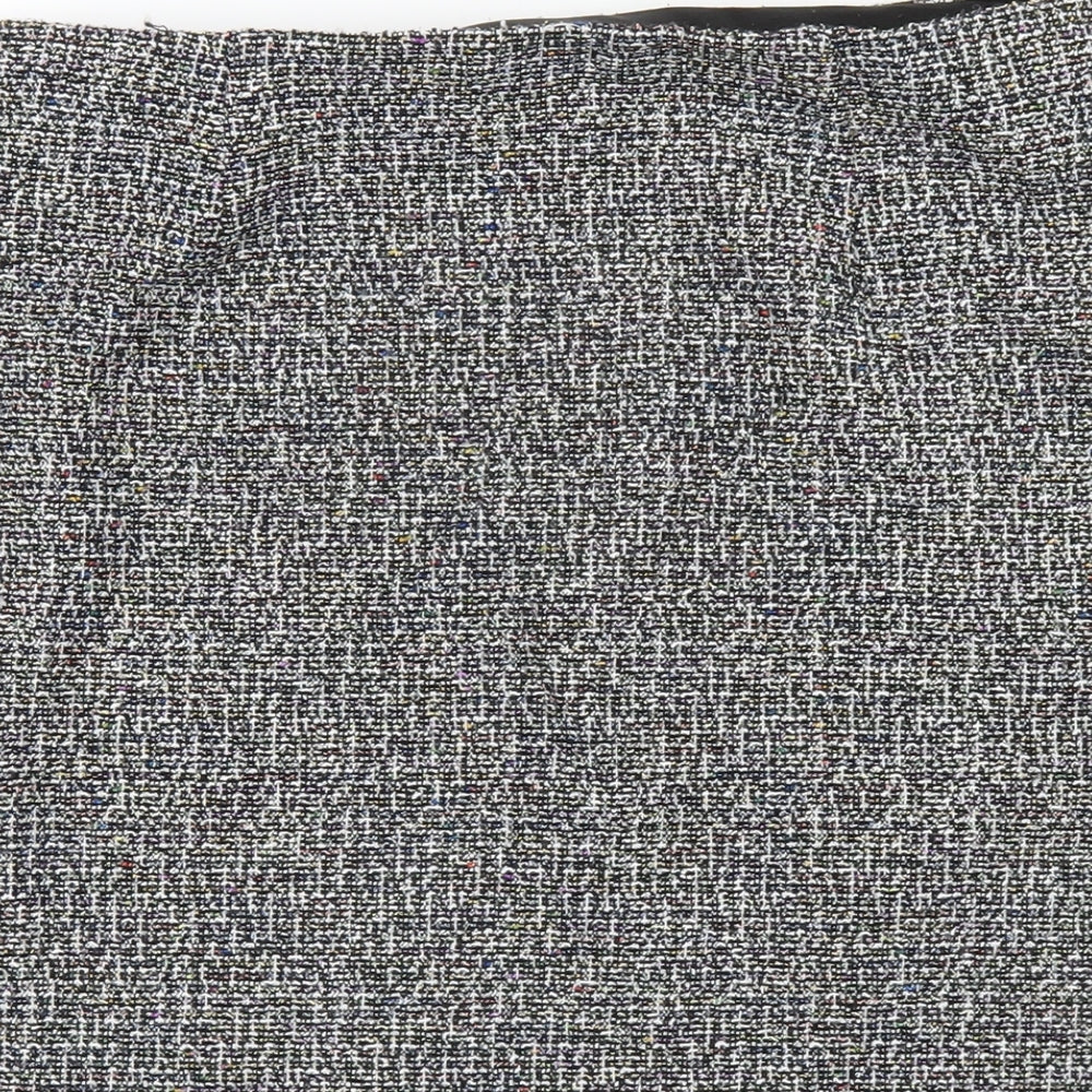 Marks & Spencer Womens Grey Polyester Straight & Pencil Skirt Size 14
