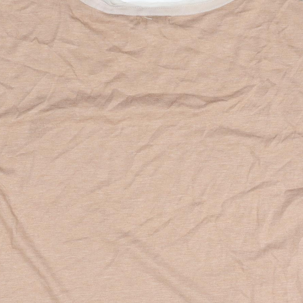 Silence + Noise Womens Grey Polyester Basic T-Shirt Size XS Round Neck