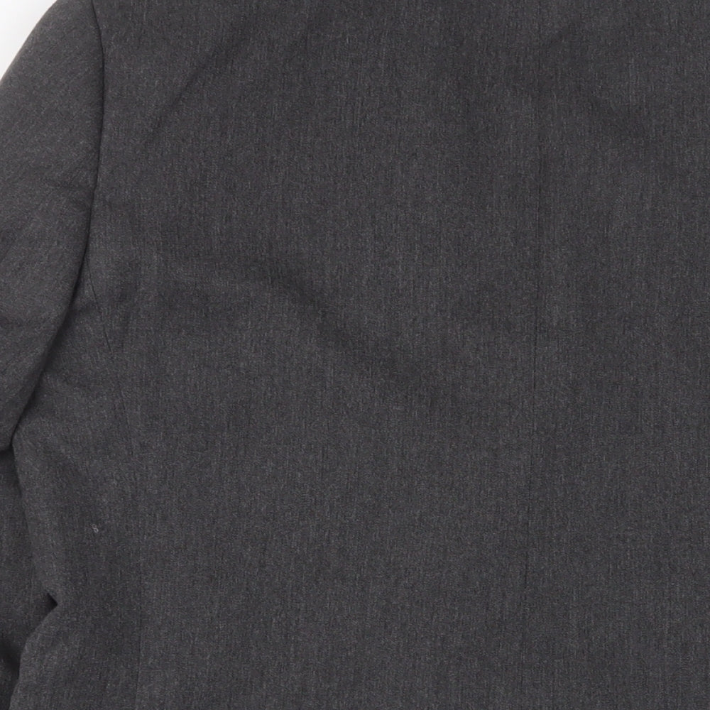 Marks & Spencer Mens Grey Polyester Jacket Suit Jacket Size 38 Regular - Inside pockets