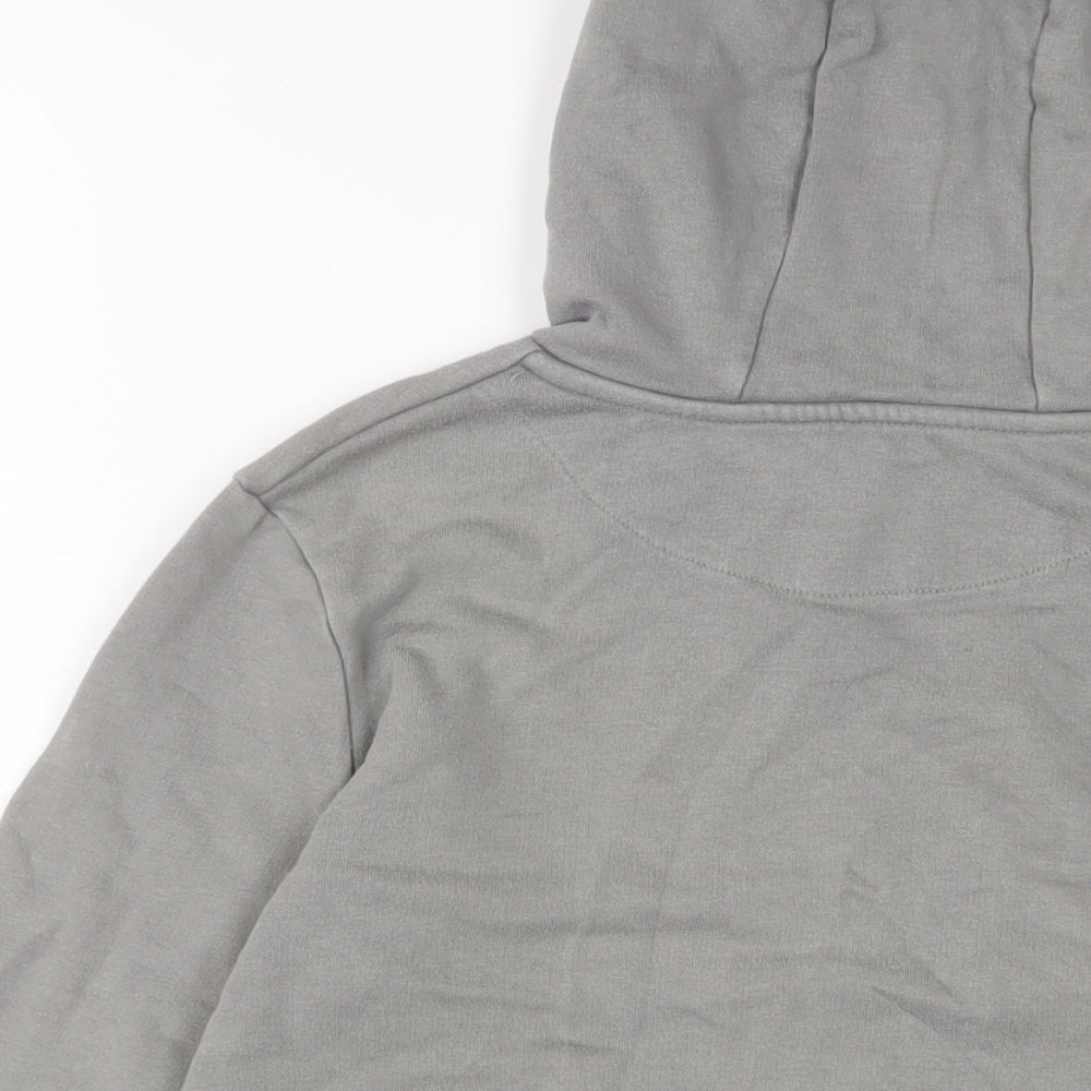 Marks & Spencer Boys Grey Cotton Pullover Hoodie Size 9-10 Years Pullover - Game Over