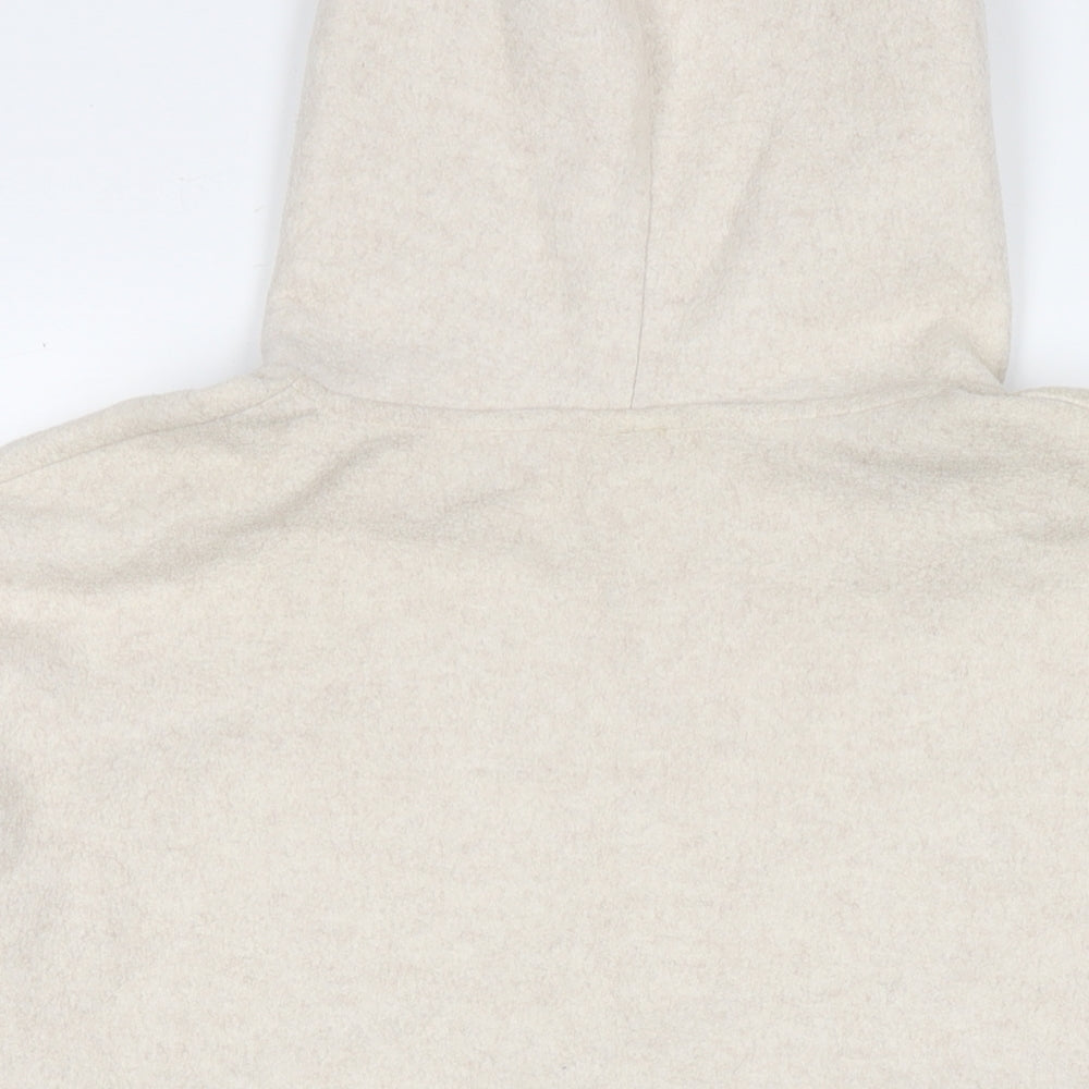 Zara Womens Beige Polyester Pullover Hoodie Size M Pullover