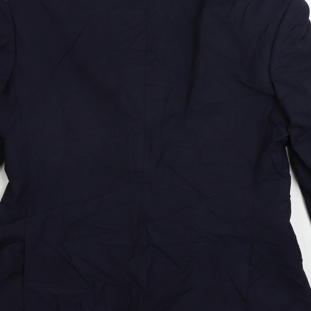 Marks & Spencer Mens Blue Polyester Jacket Suit Jacket Size 38 Regular