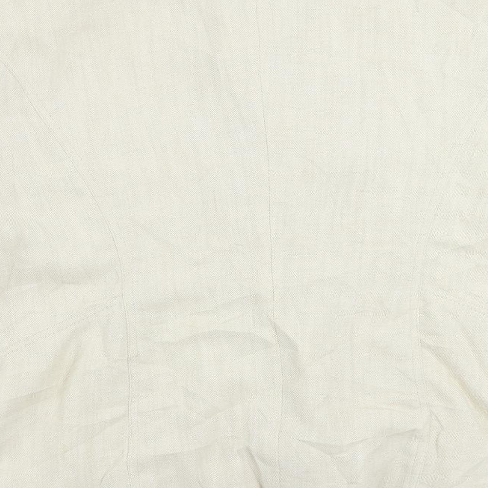 Marcona Womens Ivory Jacket Blazer Size 18 Button