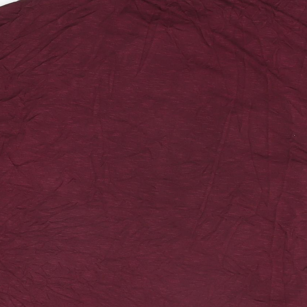 NEXT Womens Red Polyester Basic T-Shirt Size 8 Round Neck