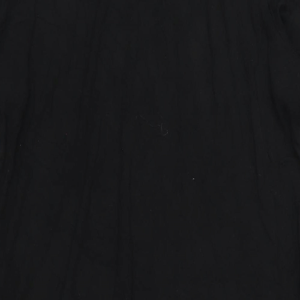 Lipsy Womens Black Viscose A-Line Size 8 Roll Neck Pullover
