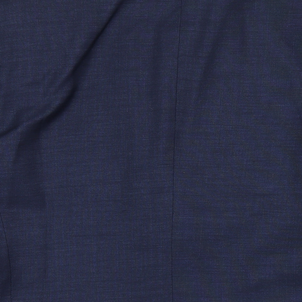 H&M Mens Blue Polyester Jacket Suit Jacket Size 42 Regular