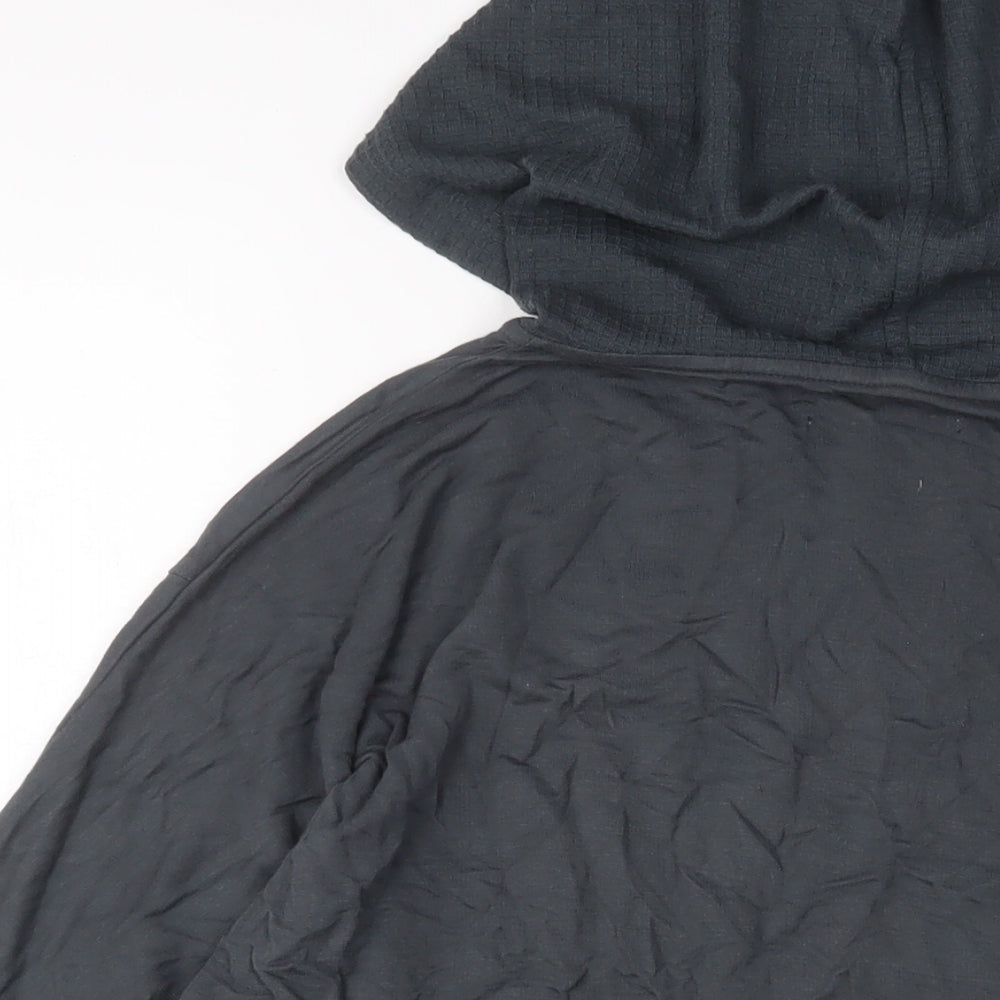 NEXT Womens Grey Viscose Pullover Hoodie Size 12 Pullover