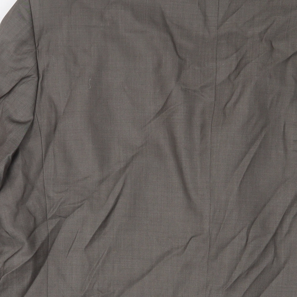 Marks & Spencer Mens Grey Wool Jacket Suit Jacket Size 44 Regular