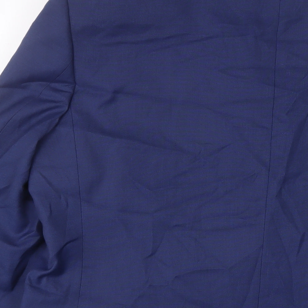 Marks & Spencer Mens Blue Polyester Jacket Suit Jacket Size 40 Regular