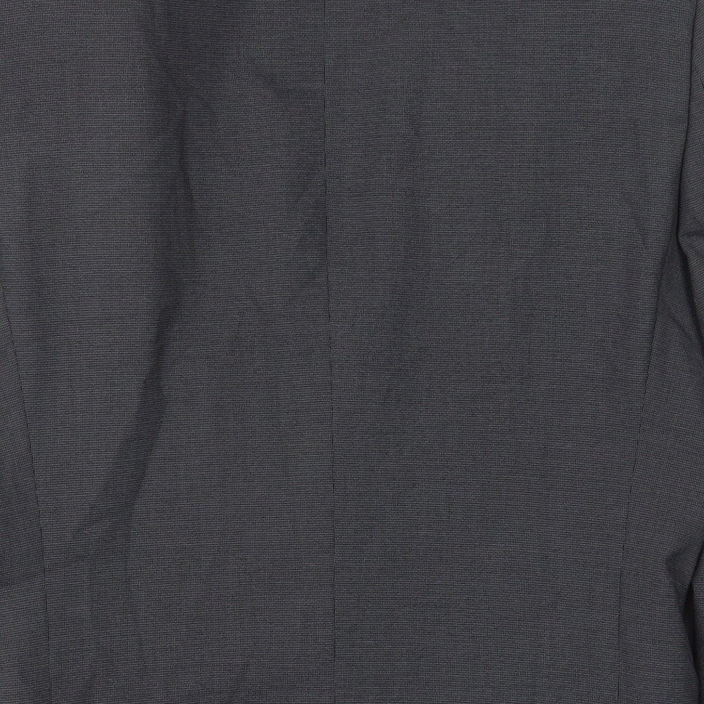 NEXT Mens Grey Polyester Jacket Suit Jacket Size 36 Regular