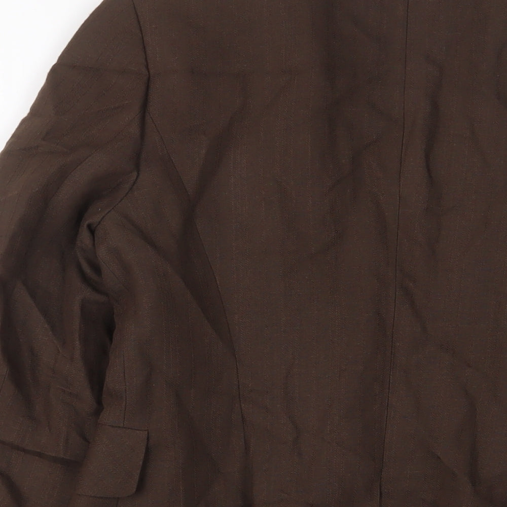 G2000 Womens Brown Jacket Blazer Size 10 Button