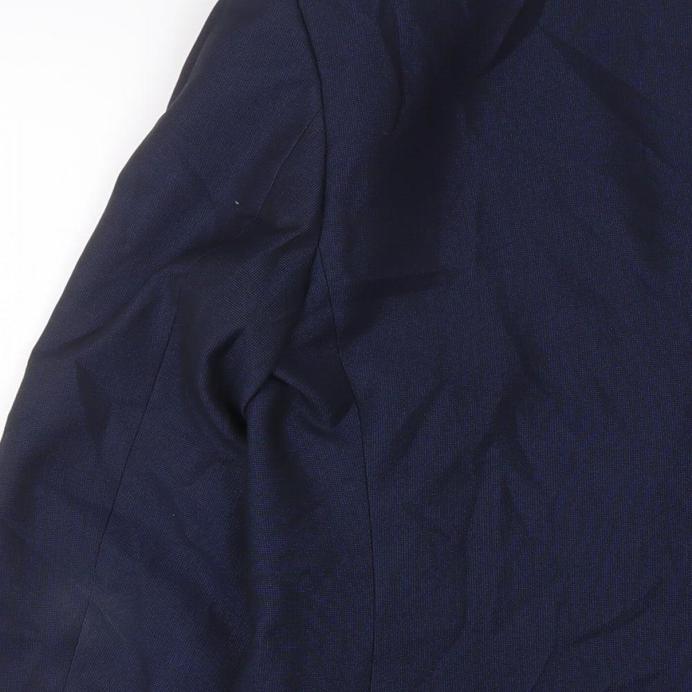 Ventuno 21 Mens Blue Polyester Jacket Suit Jacket Size 38 Regular