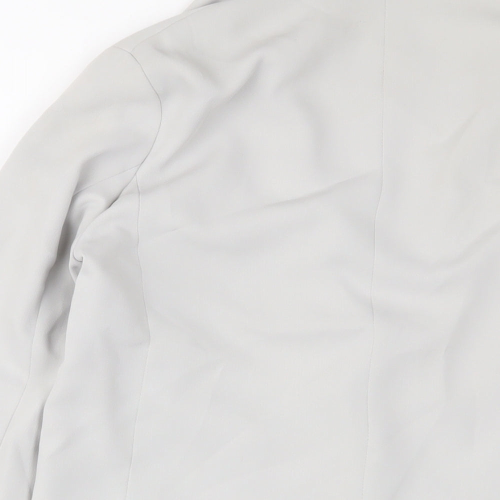 Topshop Womens Grey Jacket Blazer Size 8 Button