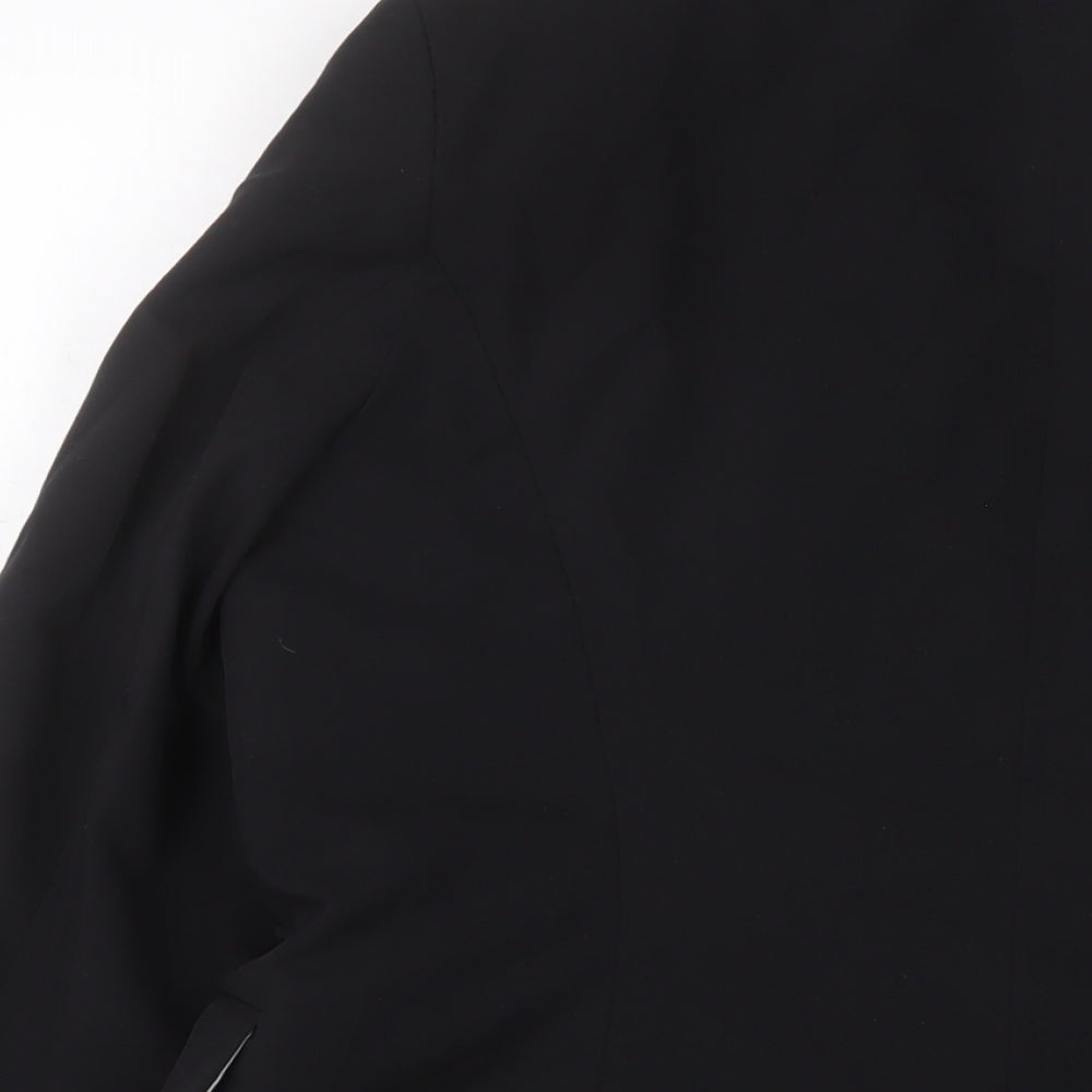 Topshop Womens Black Jacket Blazer Size 14 Button