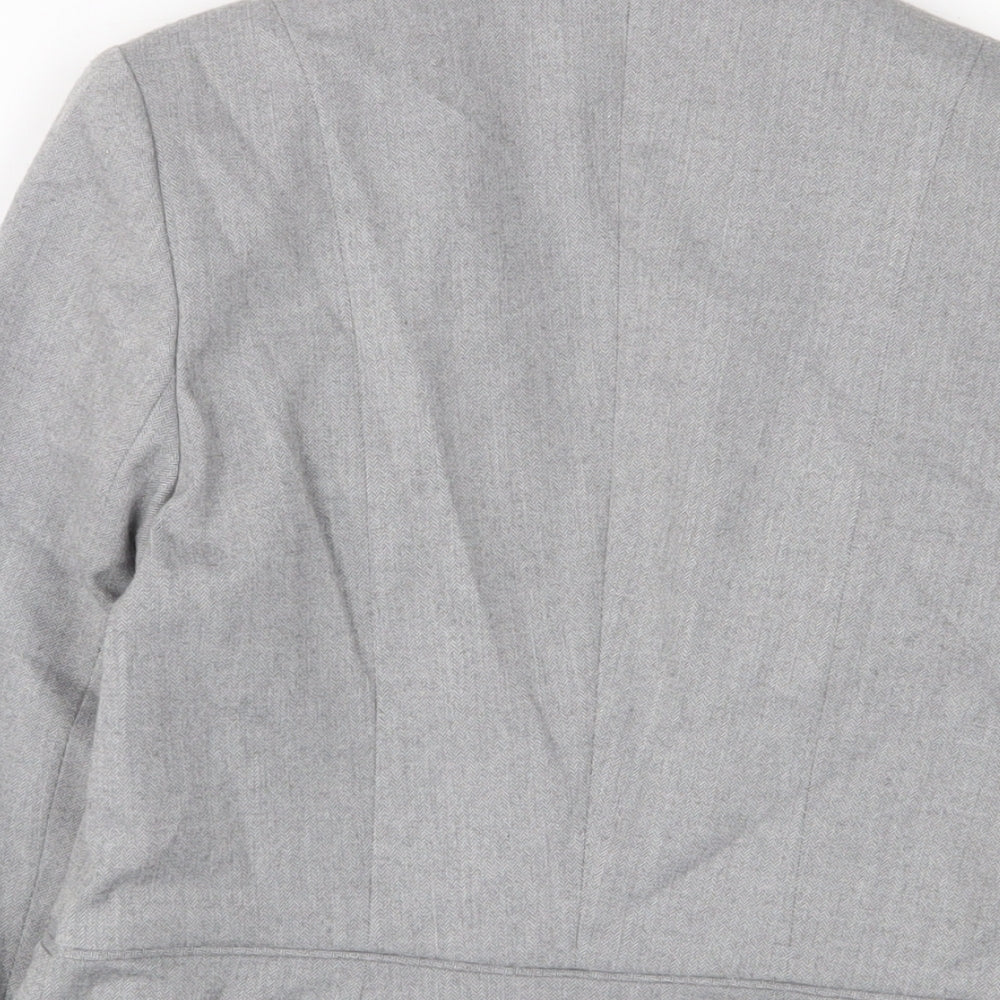 Oasis Womens Grey Jacket Blazer Size 8 Button