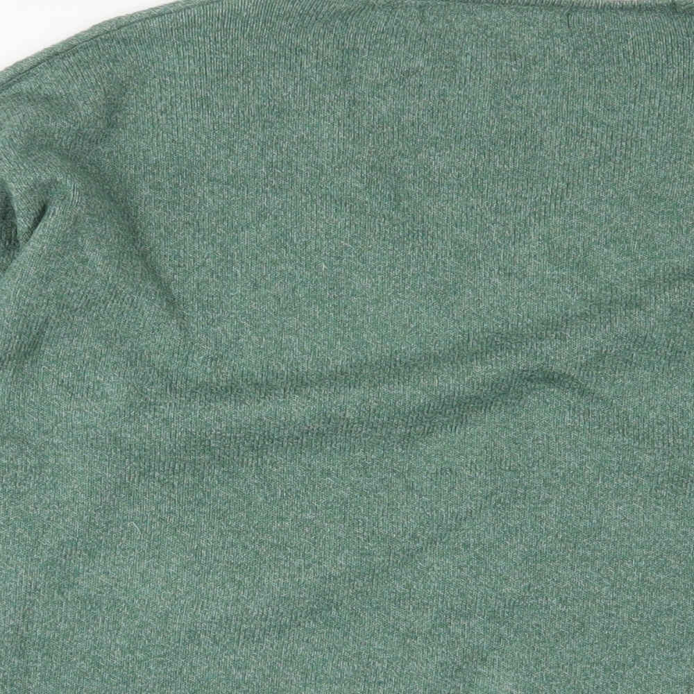 Only Womens Green V-Neck Polyester Pullover Jumper Size XS