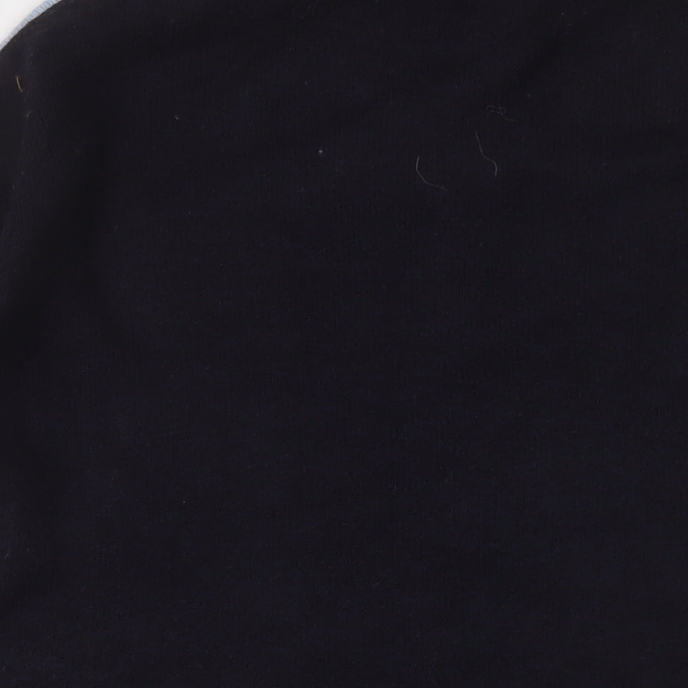 Marks & Spencer Womens Blue Mock Neck Acrylic Tunic Jumper Size M