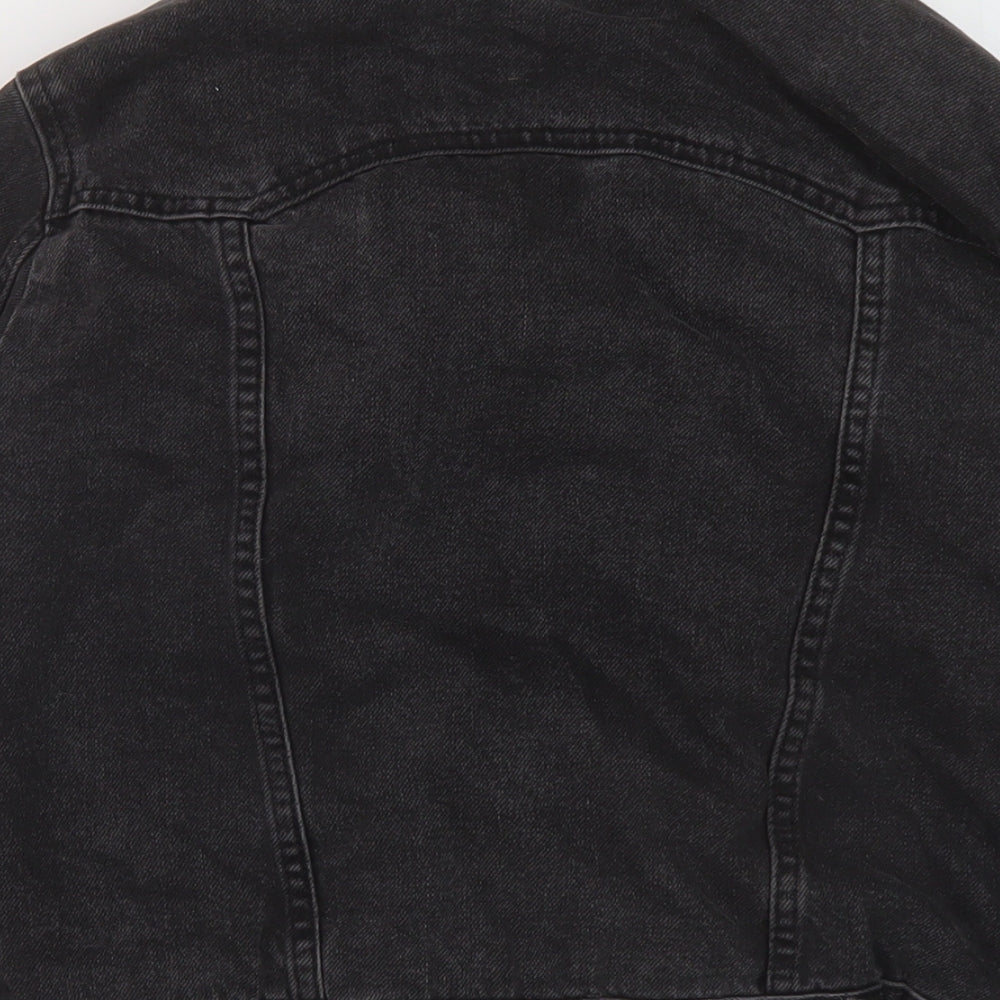 Topshop Womens Grey Jacket Size 4 Button
