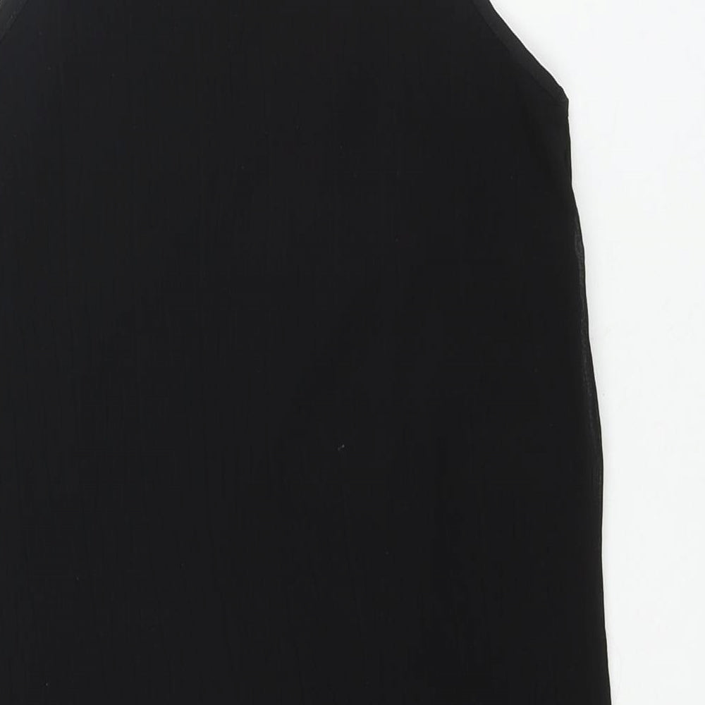 New Look Womens Black Polyester Camisole Blouse Size 8 Square Neck