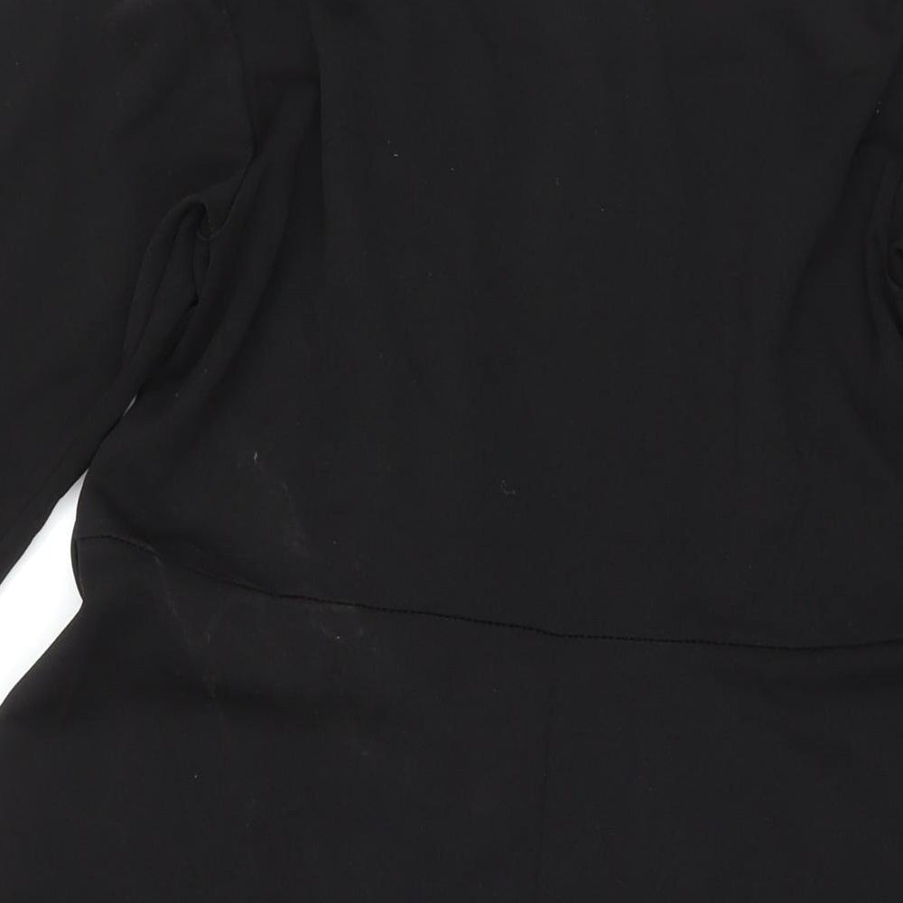 Yours Womens Black Polyester Fit & Flare Size 16 Square Neck Pullover