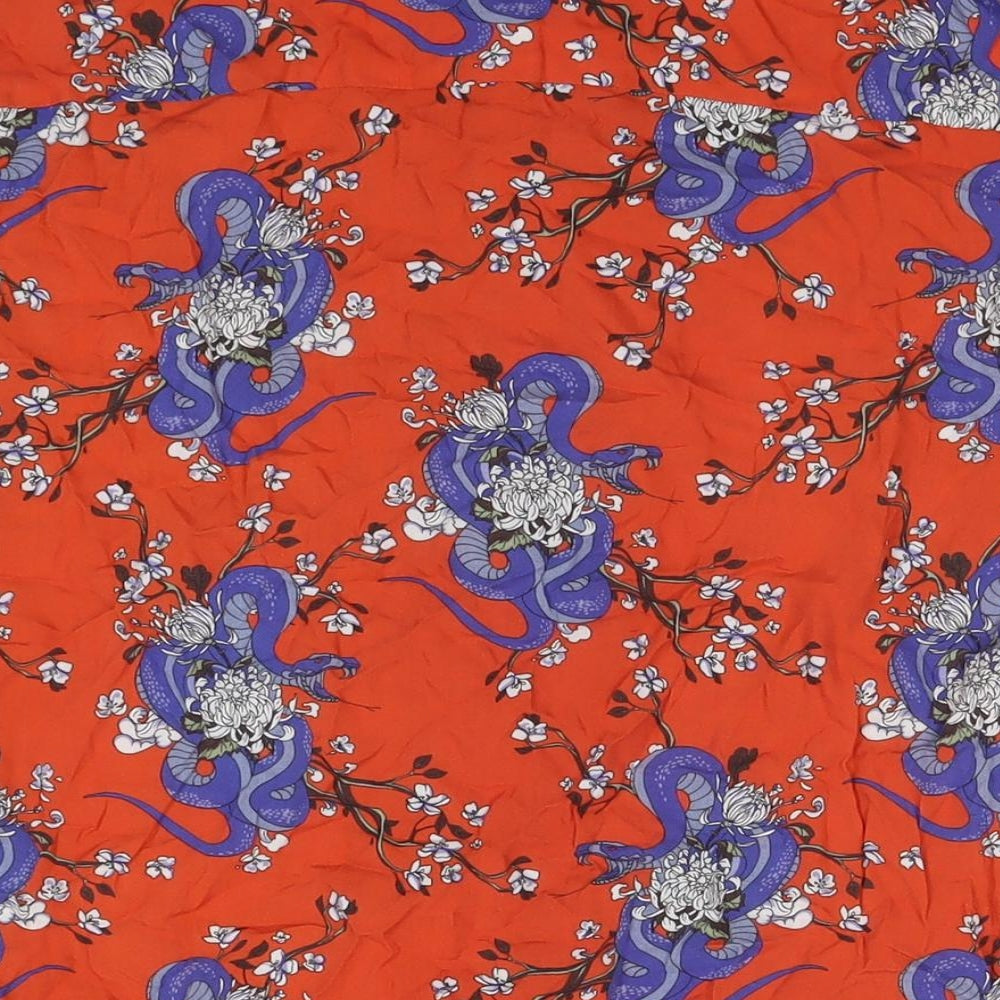Casual Shirt Company Womens Multicoloured Floral Viscose Basic Button-Up Size M Collared