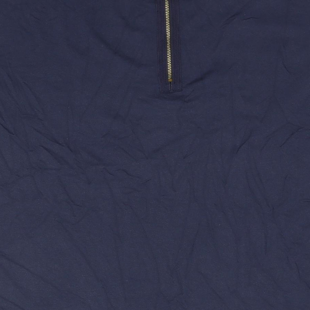 Marks & Spencer Womens Blue Viscose Basic T-Shirt Size 12 Round Neck