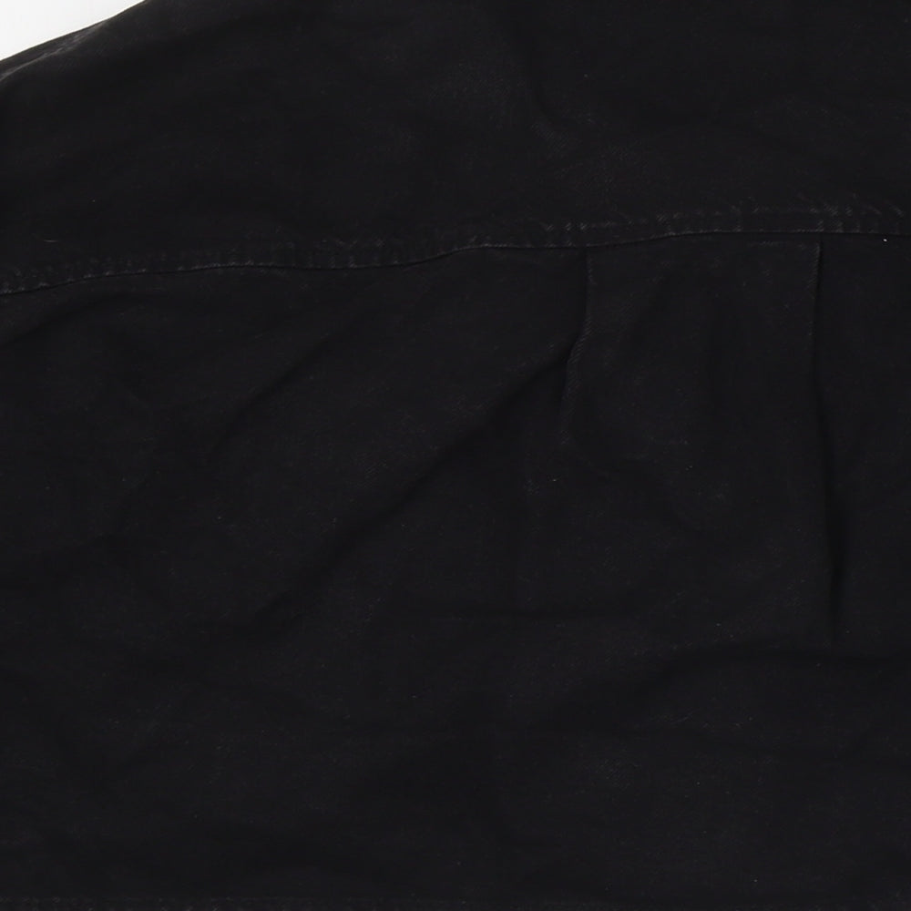 Bershka Womens Black Jacket Size L Button