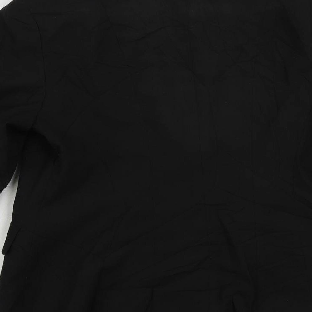 Clubclass Tailoring Womens Black Jacket Blazer Size 12 Button