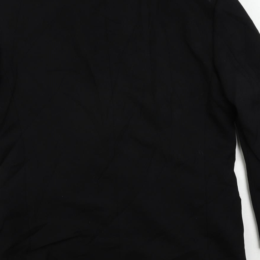 NEXT Mens Black Wool Tuxedo Suit Jacket Size 38 Regular