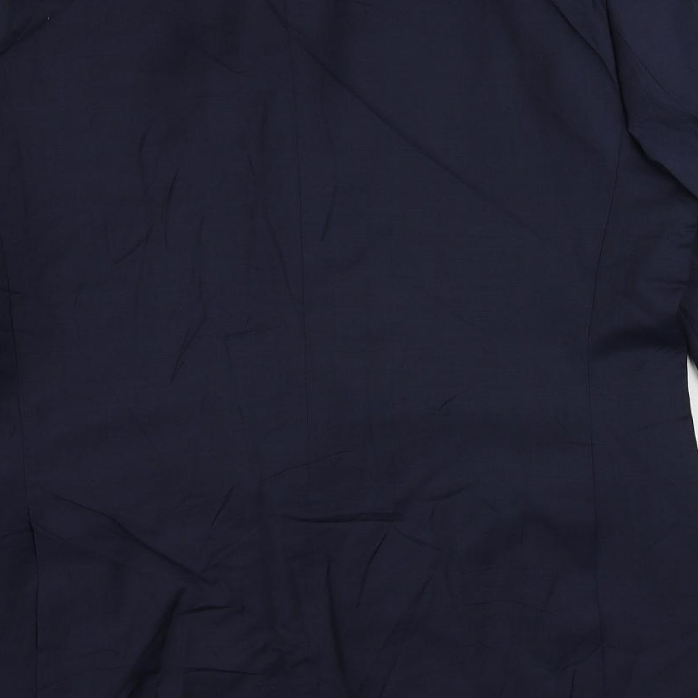 Marks & Spencer Mens Blue Wool Jacket Suit Jacket Size 42 Regular