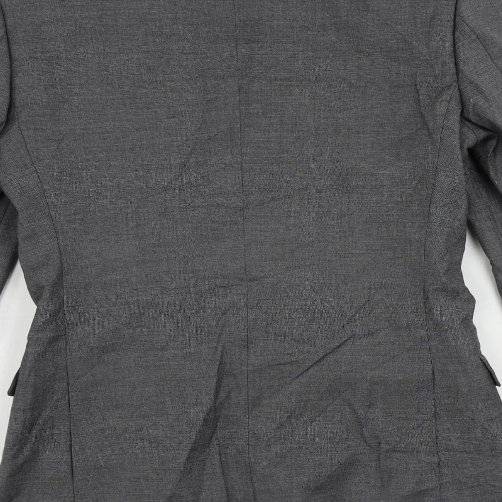 Marks & Spencer Mens Grey Polyester Jacket Suit Jacket Size 34 Regular