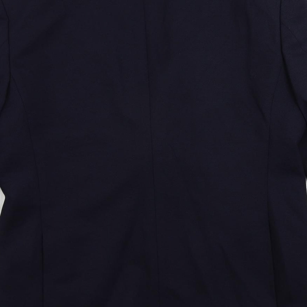 Marks & Spencer Mens Blue Polyamide Jacket Suit Jacket Size 40 Regular