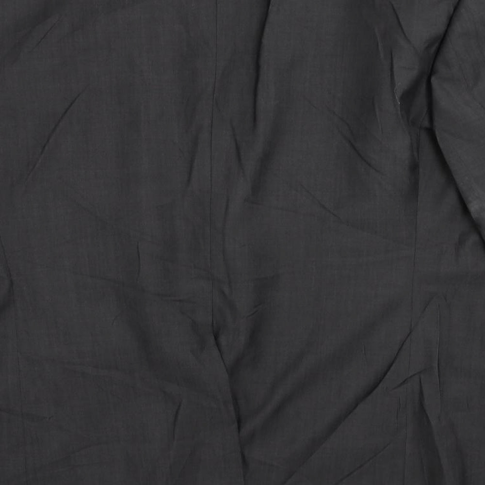 Brand and care label for Autograph men’s grey wool jacket suit jacket, size 42, regular