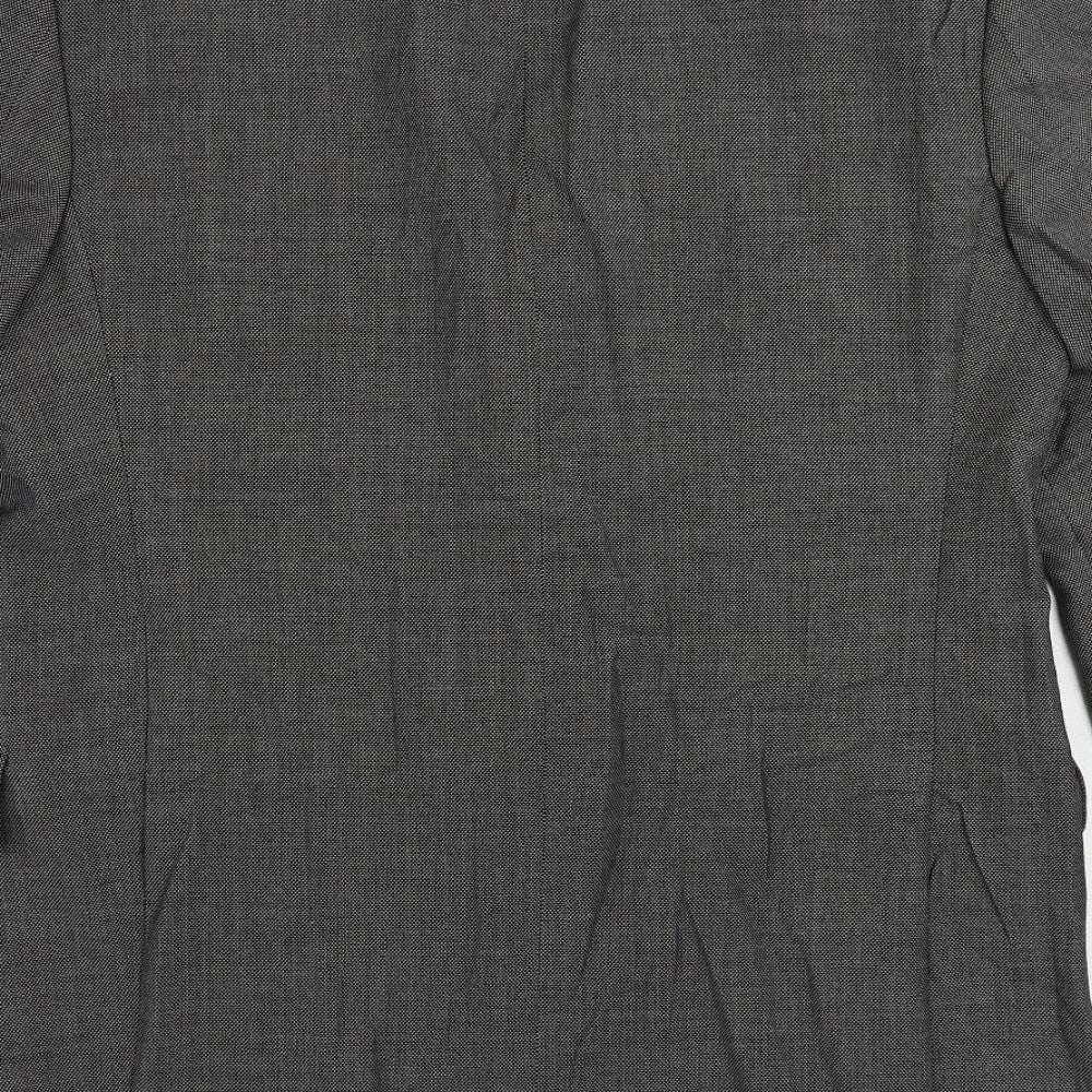 Marks & Spencer Mens Grey Polyester Jacket Suit Jacket Size 46 Regular