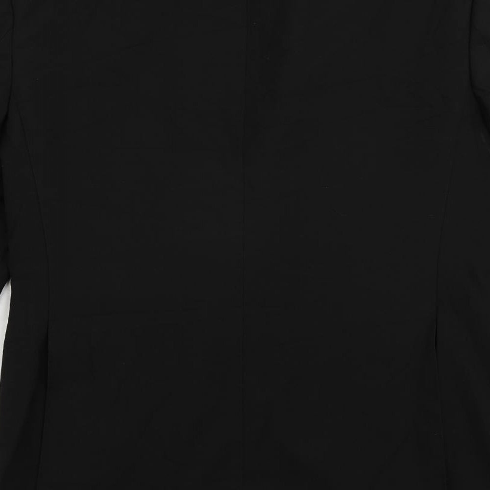 Clubclass Tailoring Mens Black Polyester Jacket Suit Jacket Size 42 Regular