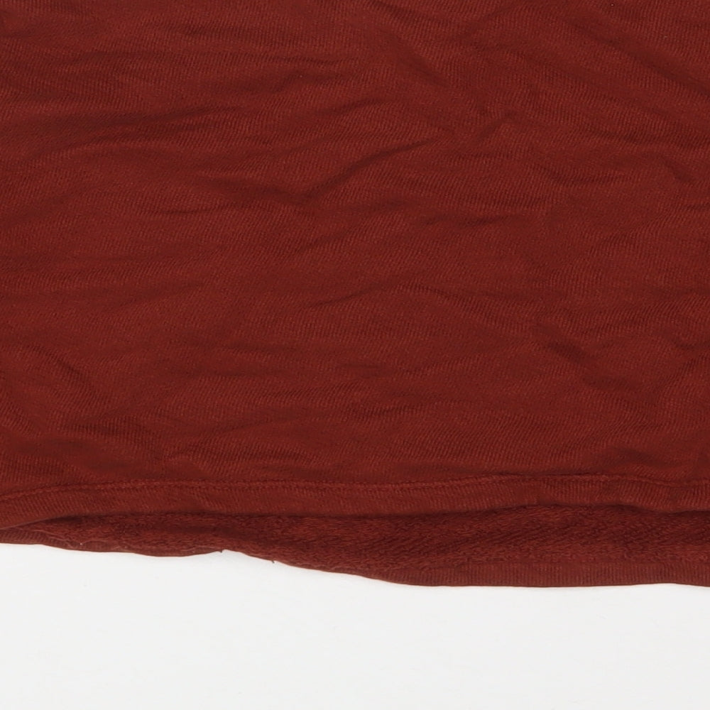 Zara Womens Brown Cotton Pullover Sweatshirt Size L Pullover