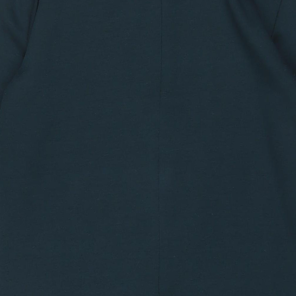 Uniqlo Womens Green Polyester Sheath Size S Boat Neck Zip