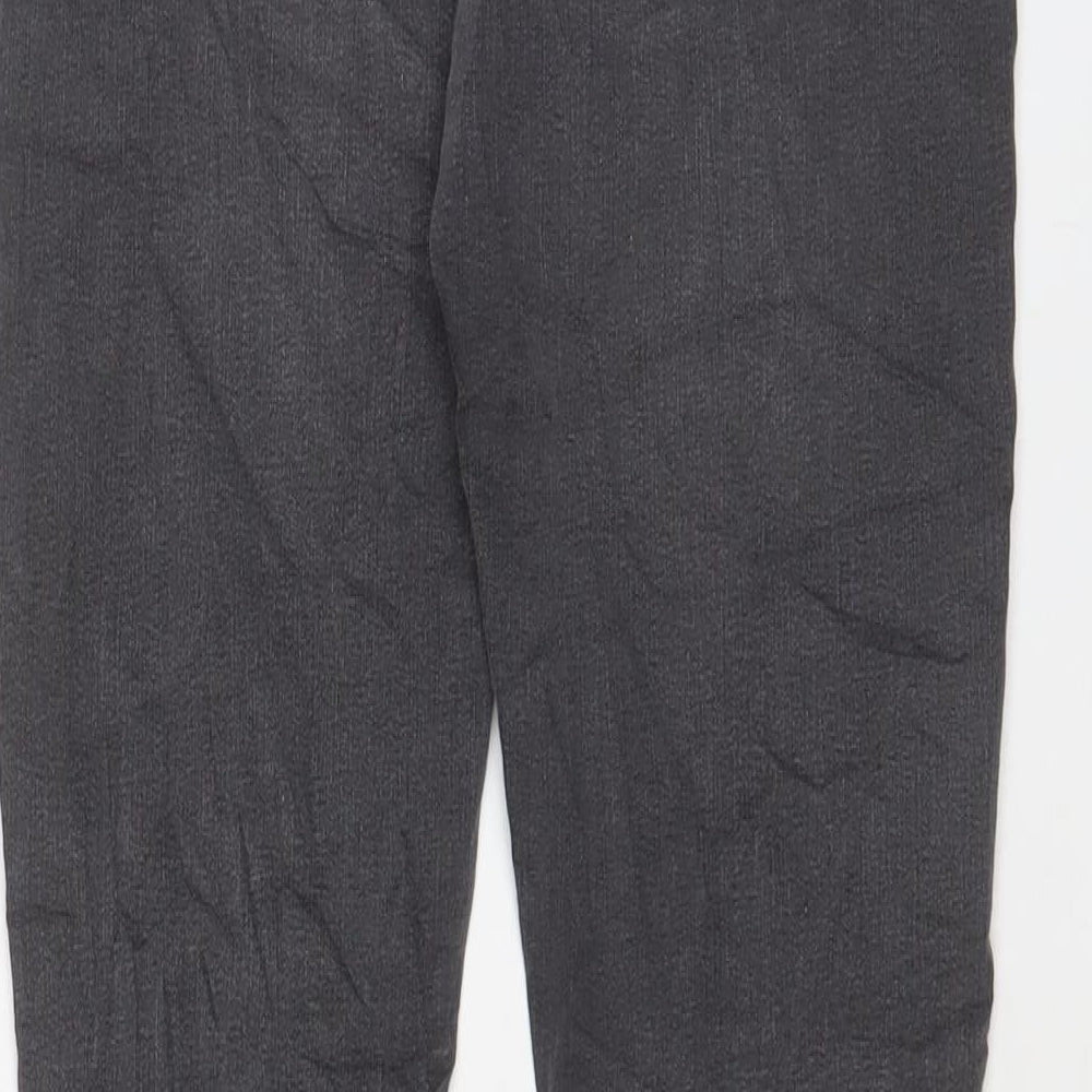 Marks & Spencer Womens Grey Cotton Skinny Jeans Size 8 L29 in Regular Zip