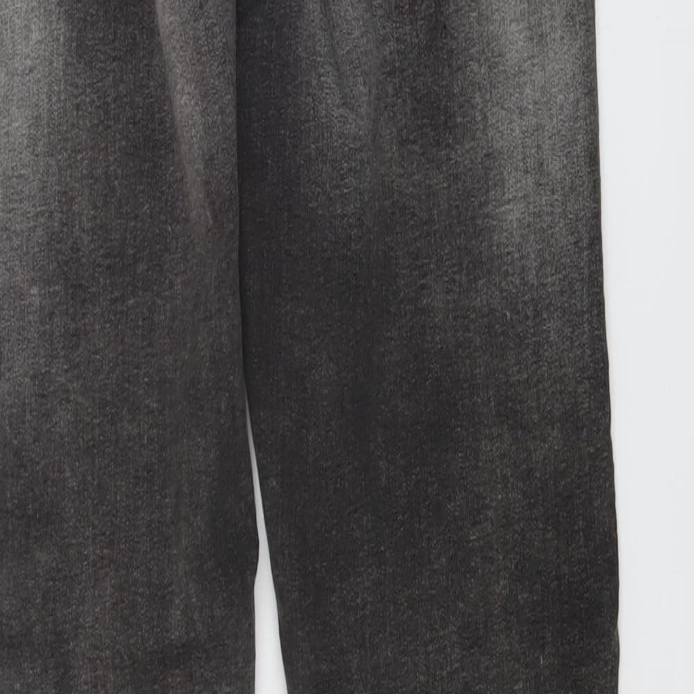 Marks & Spencer Womens Green Cotton Skinny Jeans Size 10 L28 in Regular Button