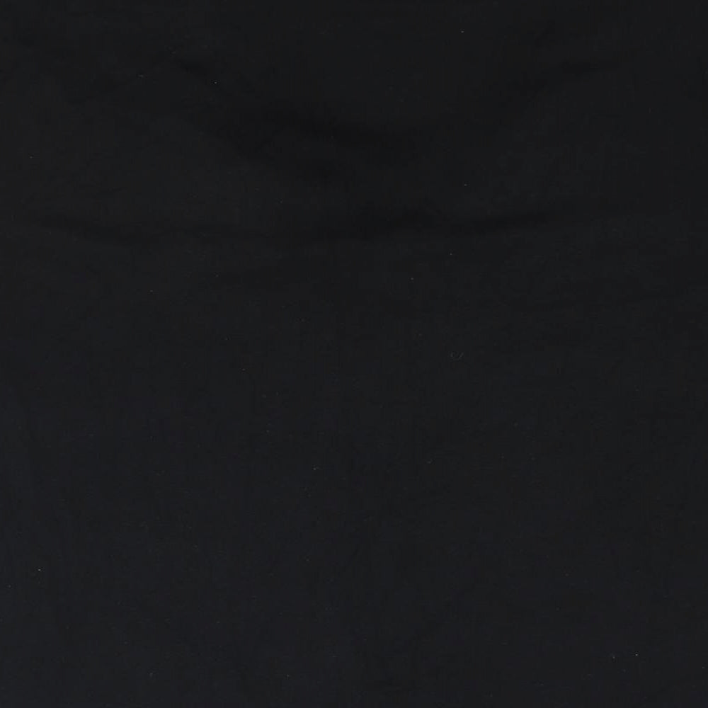 Marks & Spencer Womens Black Viscose Basic Blouse Size 16 V-Neck