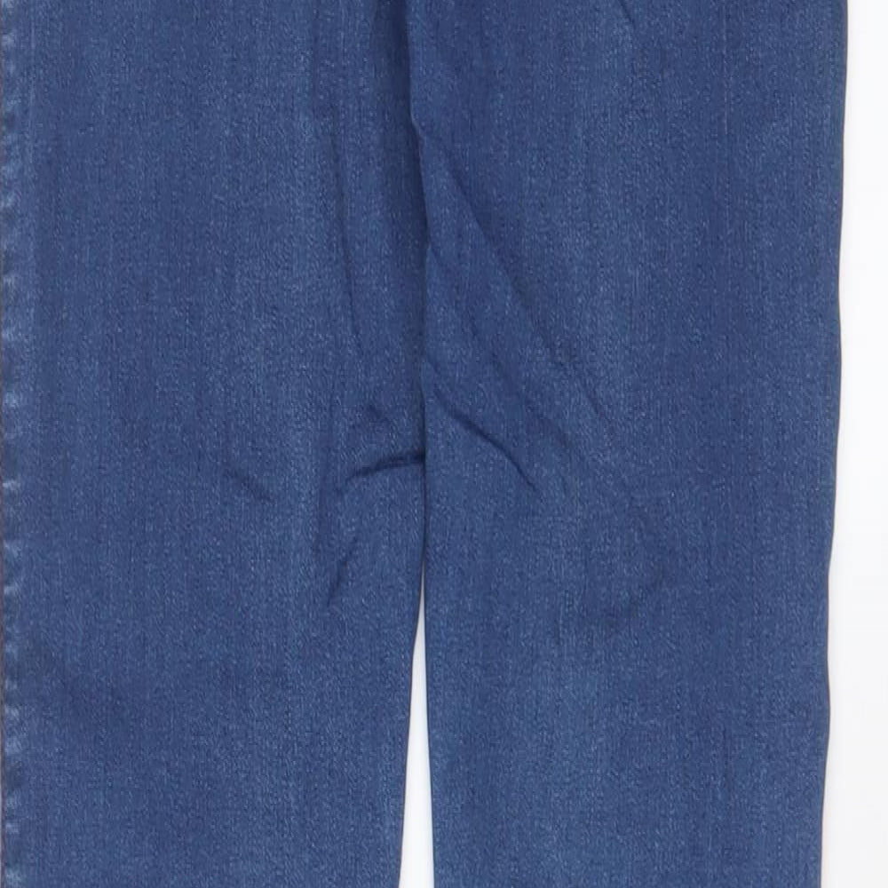 Crafted Womens Blue Cotton Skinny Jeans Size 10 L32 in Regular Zip